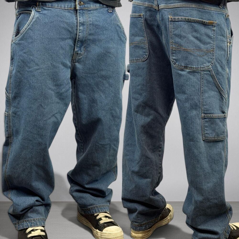 Smith-s-workwear Men's Blue and Navy Jeans